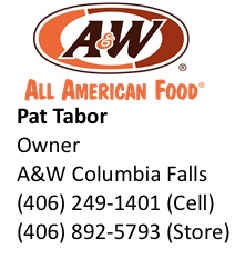 A&W Montana-Columbia Falls logo
